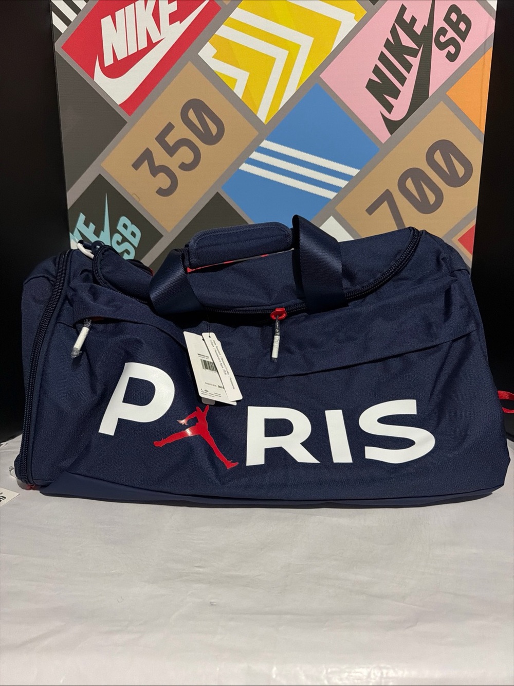 Nike Jordan Paris Saint-Germain PSG Duffel Bag (62.5L) Midnight Navy NWT RARE!